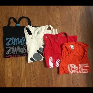 Work out tank tops (Zumba and blogilates)